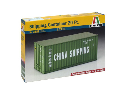 3888 Italeri Грузовой контейнер Shipping Container 20 Ft. (1:24)