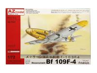 AZ7531 AZ Model Немецкий истребитель Messerschmitt Bf 109F-4 (1:72)