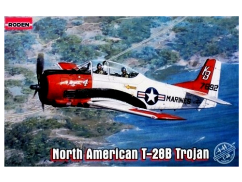 Rod441 Roden Американский учебно-тренировочный самолёт North American T-28B Trojan (1:48)