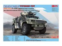 35002 RPG Российский бронеавтомобиль Тайфун ВДВ K-4386 с пушкой 30 мм. 2A42 (1:35)