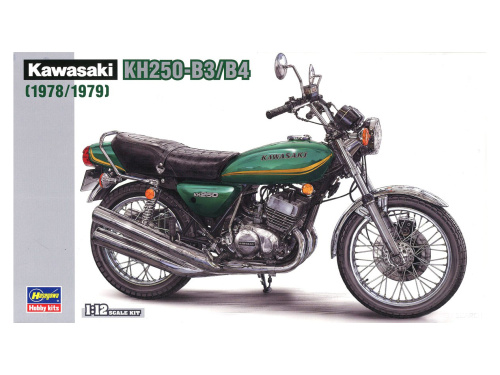 21508 Hasegawa Мотоцикл Kawasaki KH250-B3, B4 (1978, 1979) (1:12)