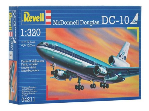 04211 Revell Пассажирский авиалайнер McDonnell Douglas DC-10 (1:320)