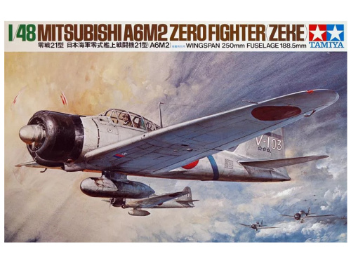 61016 Tamiya Японский палубный истребитель A6M2 Type 21 Zero Fighter (1:48)