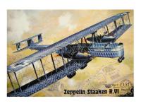 Rod050 Roden Немецкий стратегический бомбардировщик Zeppelin Staaken R.VI (Aviatik, 52/17) (1:72)