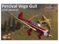 DW72002 Dora Wings Туристический самолет Percival Vega Gull "Сivil registration" (1:72)
