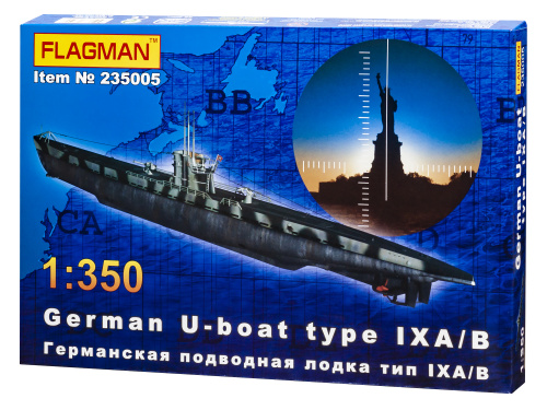 235005 Флагман Немецкая подводная лодка Type IXА (1:350)