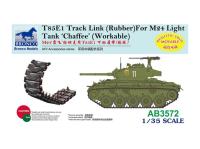 AB3572 Bronco Наборные траки T85E1 (Обрезиненные) для танка M24 "Chaffee" (Подвижные) (1:35)