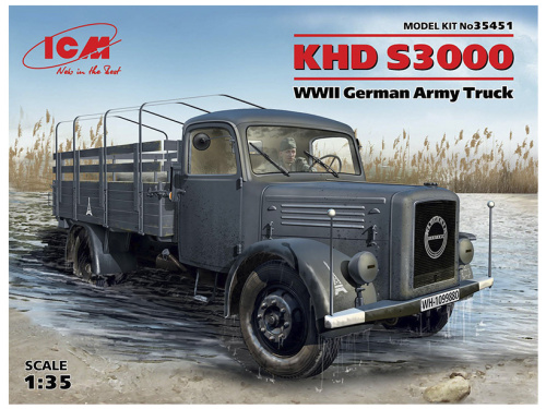 35451 ICM KHD S3000, Германский армейский грузовой автомобиль ІІ МВ (1:35)