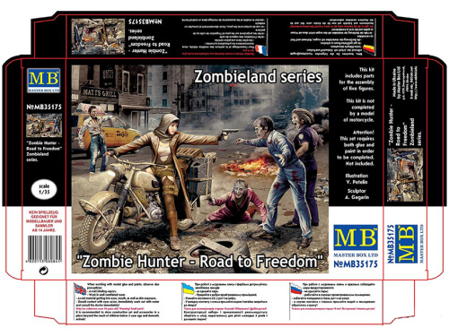 35175 Master Box "Охотник на Зомби - Дорога к свободе", серия Zombieland (1:35)