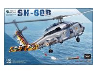 KH50009 Kitty Hawk Корабельный многоцелевой вертолёт SH-60B "Sea hawk" (1:35)
