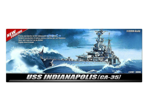 14107 Academy Американский тяжёлый крейсер Indianapolis CA-35 (1:350)