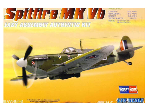 80212 Hobby Boss Британский истребитель Spitfire MK Vb (1:72)