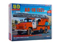 1559 AVD Models Пожарная автолестница АЛ-18 (52) (1:43)