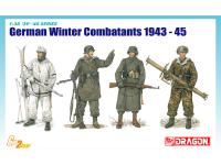 6705 Dragon Немецкая пехота зимой, 1943-45 гг. (4 фигуры) (1:35)