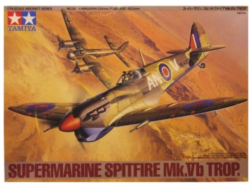 61035 Tamiya Британский истребитель Supermarine Spitfire Mk.Vb Trop. (1:48)