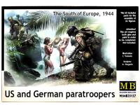 35157 Master Box Американские и немецкие десантники, юг Европы, 1944 г. (1:35)