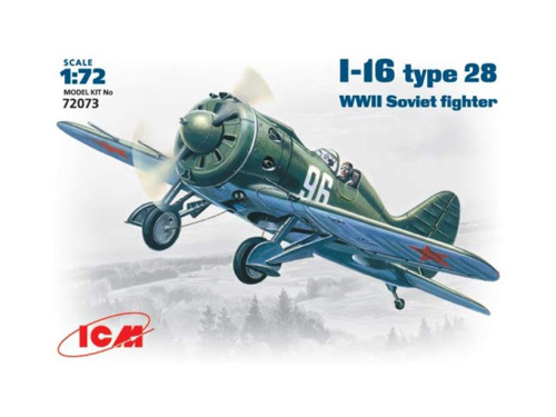 72073 ICM И-16 тип 28,  советский истребитель II Мировой войны (1:72)