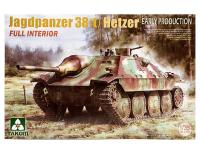 2170 Takom Немецкая САУ Jagdpanzer 38(t) Hetzer раннего производства, с полным интерьером (1:35)
