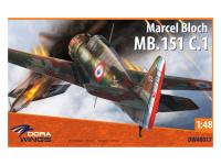 DW48017 Dora Wings Истребитель Marcel Bloch MB.151C.1. (1:48)