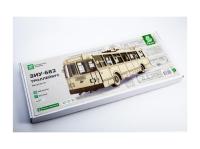 Конструктор из дерева. Троллейбус ЗИУ-682, 1:35. Baumi 11104