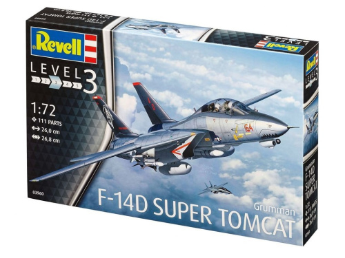 03960 Revell Американский самолет F-14D Super Tomcat (1:72)