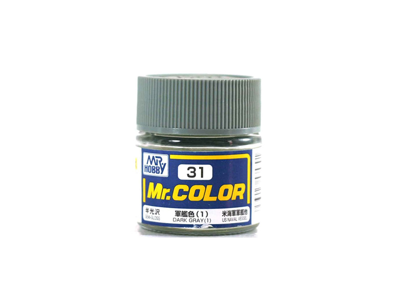 Mr Color - C31 Semi-Gloss Dark Gray (1) 10ml