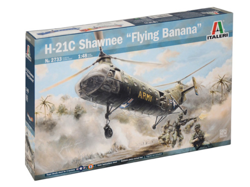 2733 Italeri Вертолёт H-21C Shawnee "Flying Banana" (1:48)