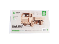 Конструктор из дерева. Бортовой грузовик МАЗ-5337, 1:35. Baumi 11016