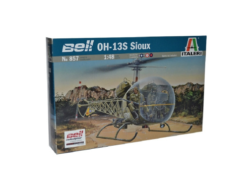 857 Italeri Американский вертолет Bell OH-13S Sioux (1:48)