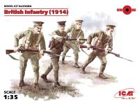 35684 ICM Фигуры Британская пехота (1914г.), (4 фигуры) (1:35)