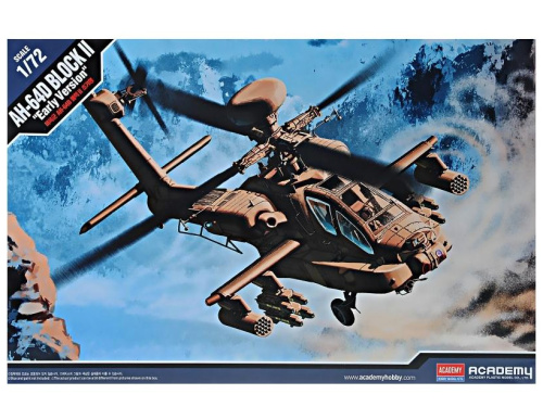 12514 Academy Американский вертолет AH-64D "Апач" (1:72)
