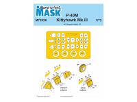 M72026 Special Hobby Комплект окрасочных масок для P-40M Warhawk/Kittyhawk Mk.III (1:72)