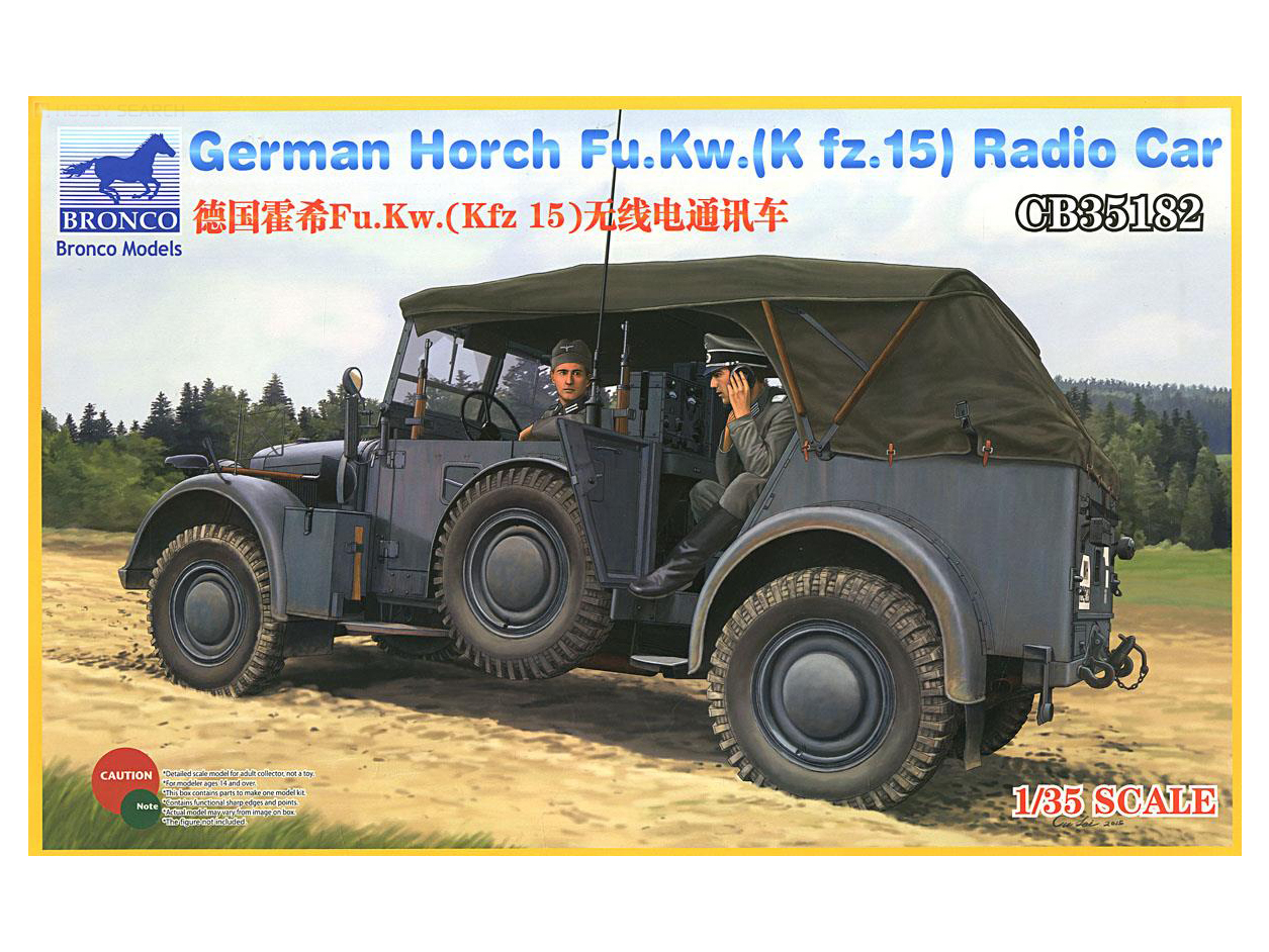 CB35182 Bronco Немецкий автомобиль связи Horch Fu.Kw. (Kfz. 15) (1:35)  купить сборную модель в интернет-магазине Моделист - Доставка по всей России