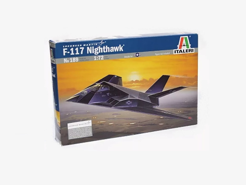 0189 Italeri Американский самолет F-117A Night Hawk (1:72)