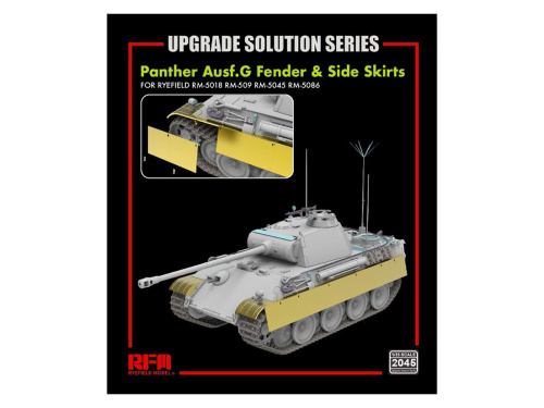 RM-2045 RFM Фототравление для Panther Aufg G Fender & Side Skirts (1:35)