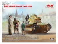 35338 ICM Французский легкий танк FCM 36 с танковым экипажем (1:35)