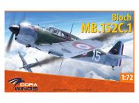 DW72028 Dora Wings Истребитель Bloch MB.152C.1 (1:72)