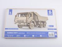 Конструктор из дерева. КАМАЗ-5511 самосвал, 1:43. Baumi 12004.