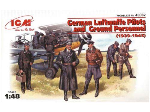 48082 ICM Фигуры Пилоты и техники ВВС Германии (1939-1945) (1:48)