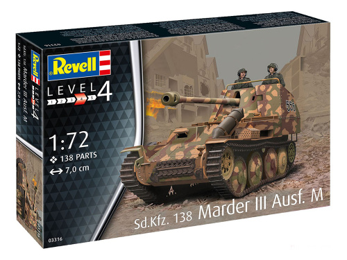 03316 Revell Немецкая САУ Sd. Kfz. 138 Marder III Ausf. M (1:72)