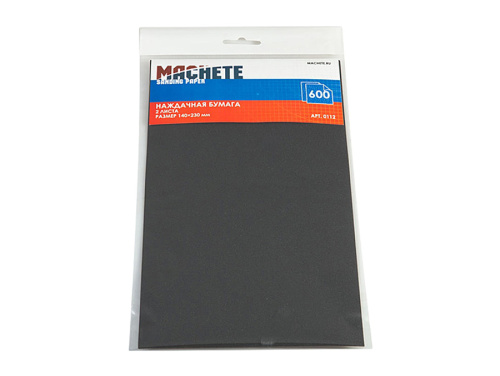 MCH0112 MACHETE Наждачная бумага 600 (2 листа)