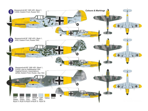 AZ7687 AZ Model Немецкий истребитель Bf-109 F-4/R1 "Cannon Pod" (1:72)