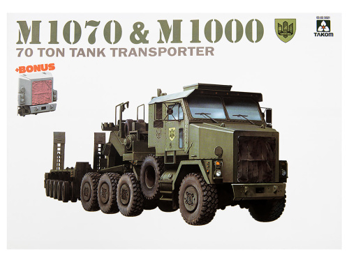 5021 Takom Американский танковый тягач M1070 и прицеп M1000 (1:72)