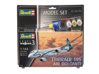 64884 Revell Подарочный набор с моделью бразильского пассажирского самолета Embraer (1:144) 64884 Revell Подарочный набор с моделью бразильского пассажирского самолета Embraer (1:144)