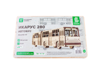 Конструктор из дерева. ИКАРУС 280, автобус, 1:43. Baumi 12109