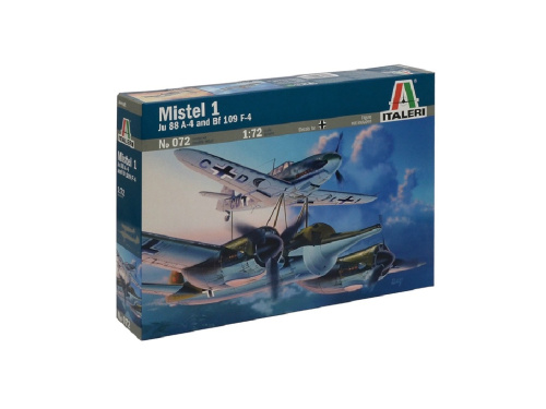 072 Italeri Авиационный комплекс «Мистель 1». Самолеты  Mistel 1 JU 88 A-4 и BF 109F (1:72)