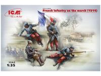 35705 ICM Фигуры, Французская пехота на марше (1914 г.) (1:35)