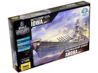 9201 Звезда Сборная модель Американский линкор Айова. 1:1200