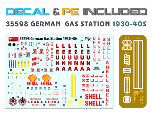 35598 MiniArt Немецкая заправочная станция 1930-40г (1:35)