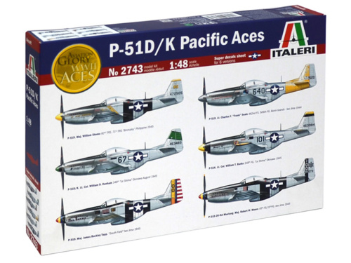 2743 Italeri Самолёт P-51 D/K Pacific Aces (1:48)